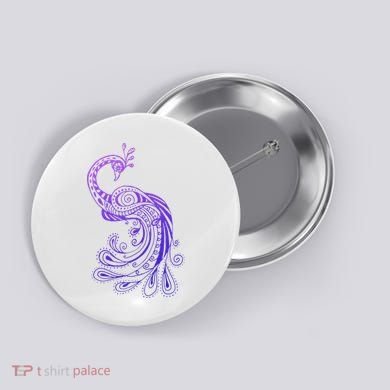 Galaxy Peacock Button