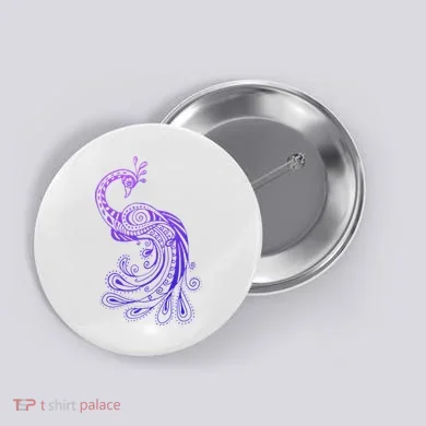 Galaxy Peacock Button