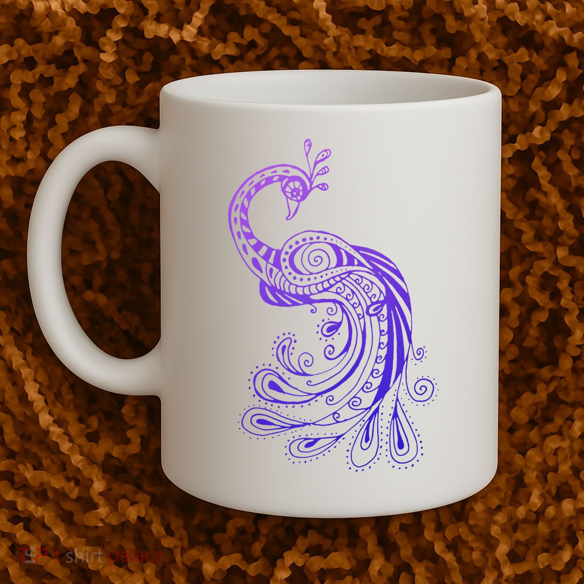 Galaxy Peacock Coffee Mug