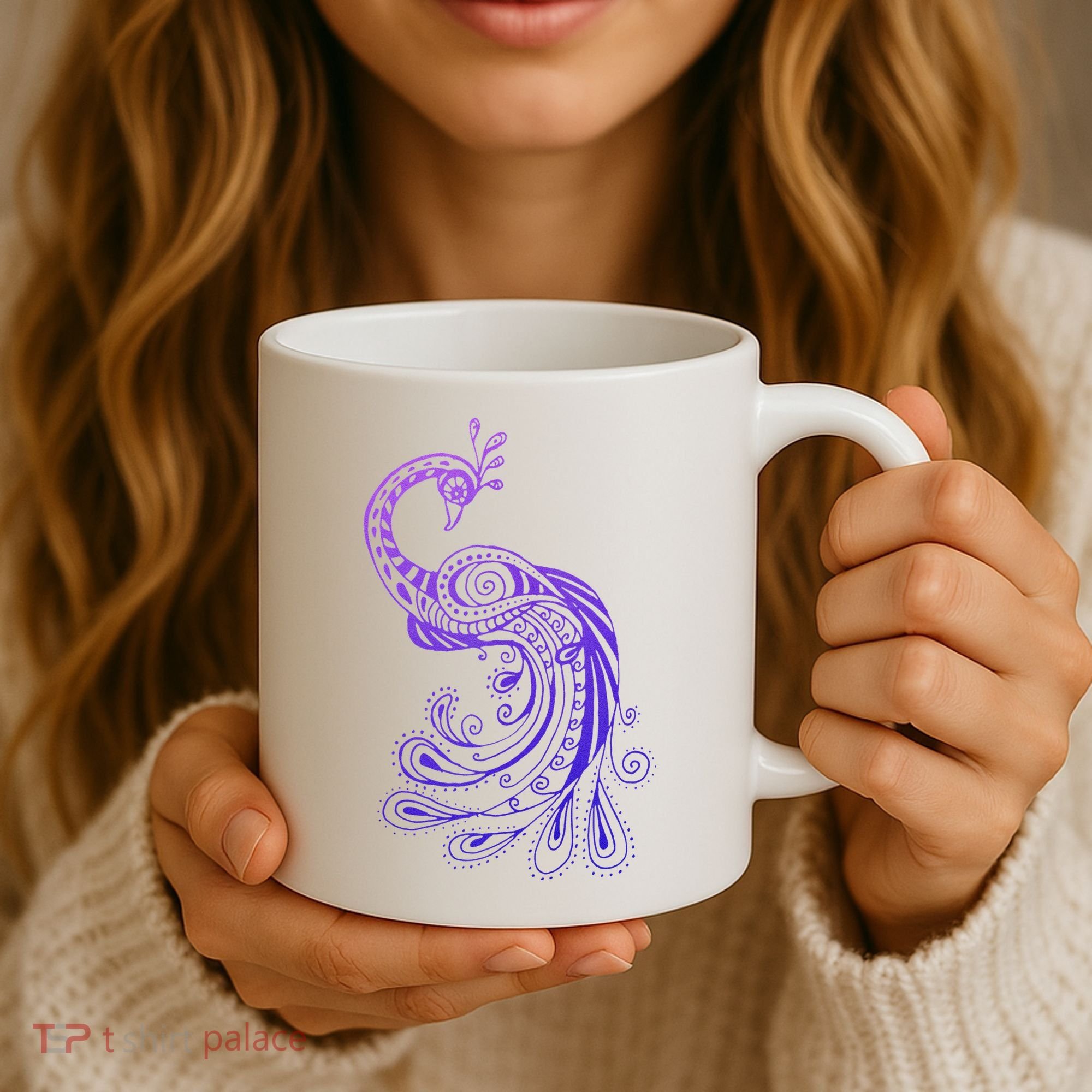 Galaxy Peacock Coffee Mug