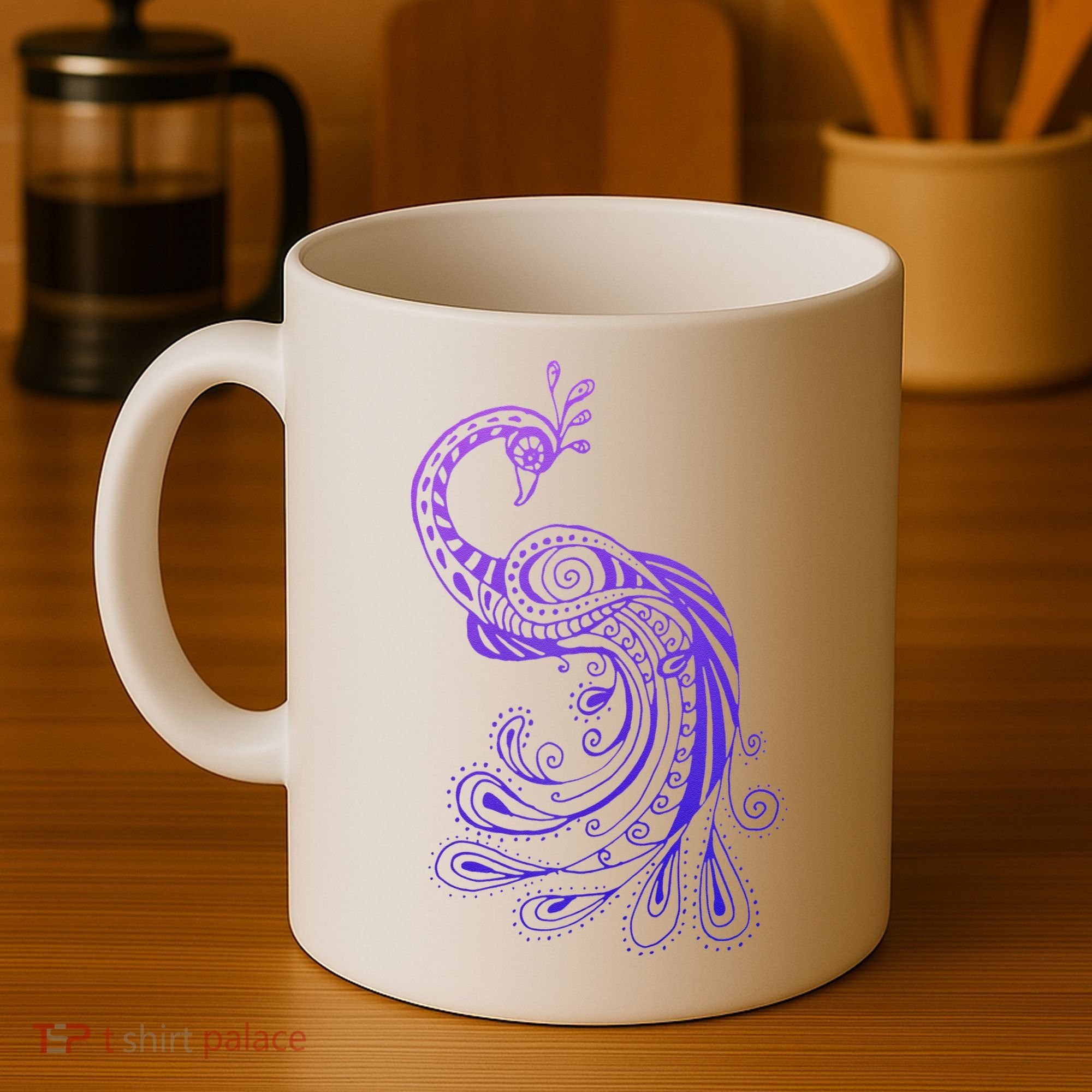 Galaxy Peacock Coffee Mug