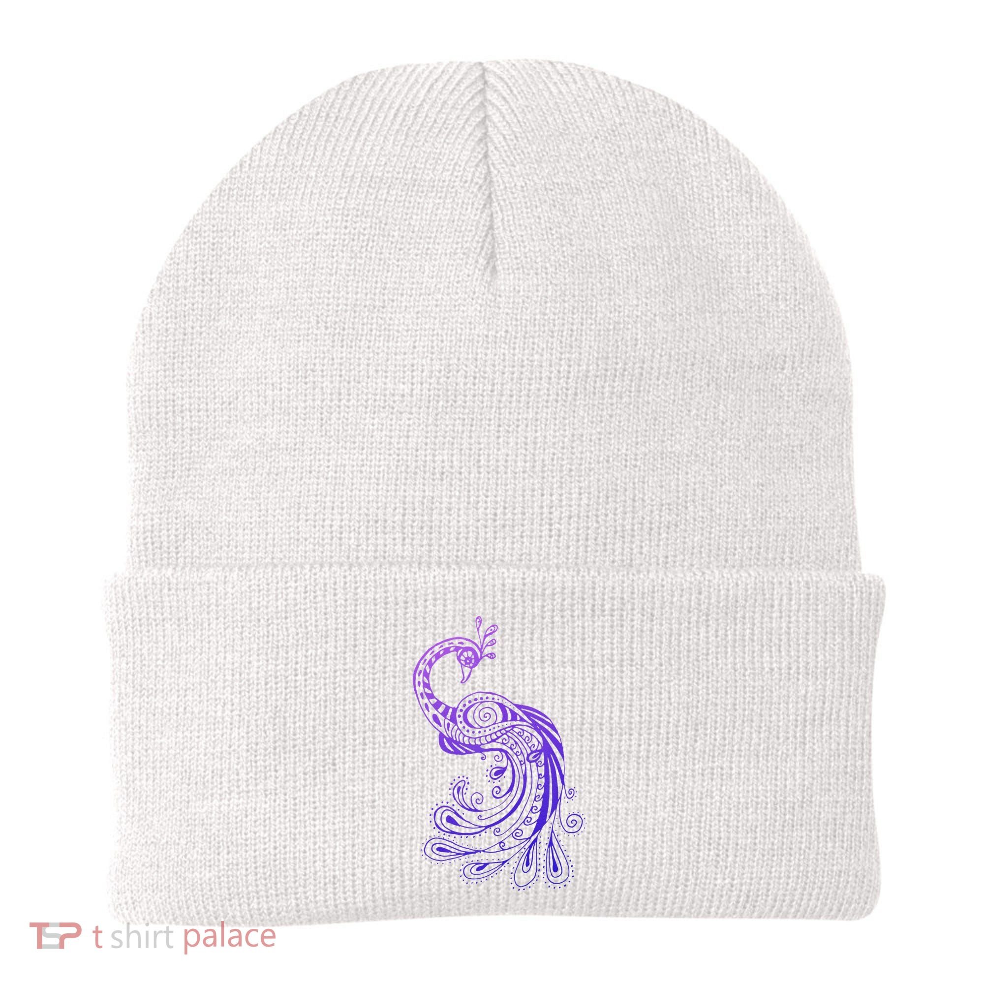 Galaxy Peacock Beanie