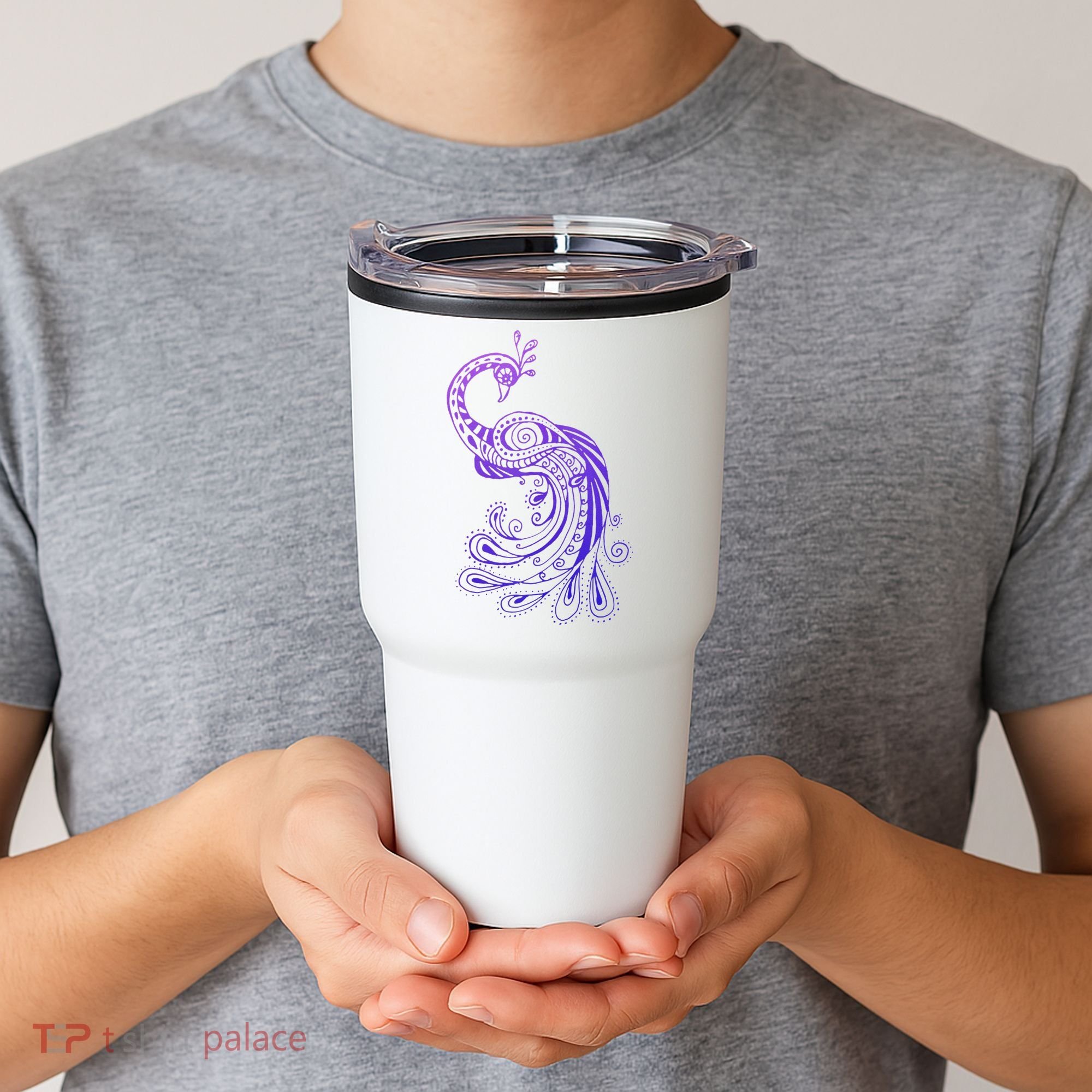 Galaxy Peacock Tumbler