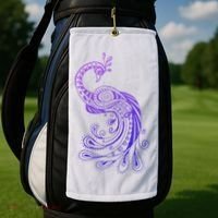 Galaxy Peacock Golf Towel thumb 2
