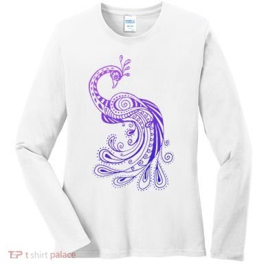 Galaxy Peacock Women's Long Sleeve Shirt