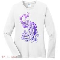 Galaxy Peacock Women's Long Sleeve Shirt thumb 0