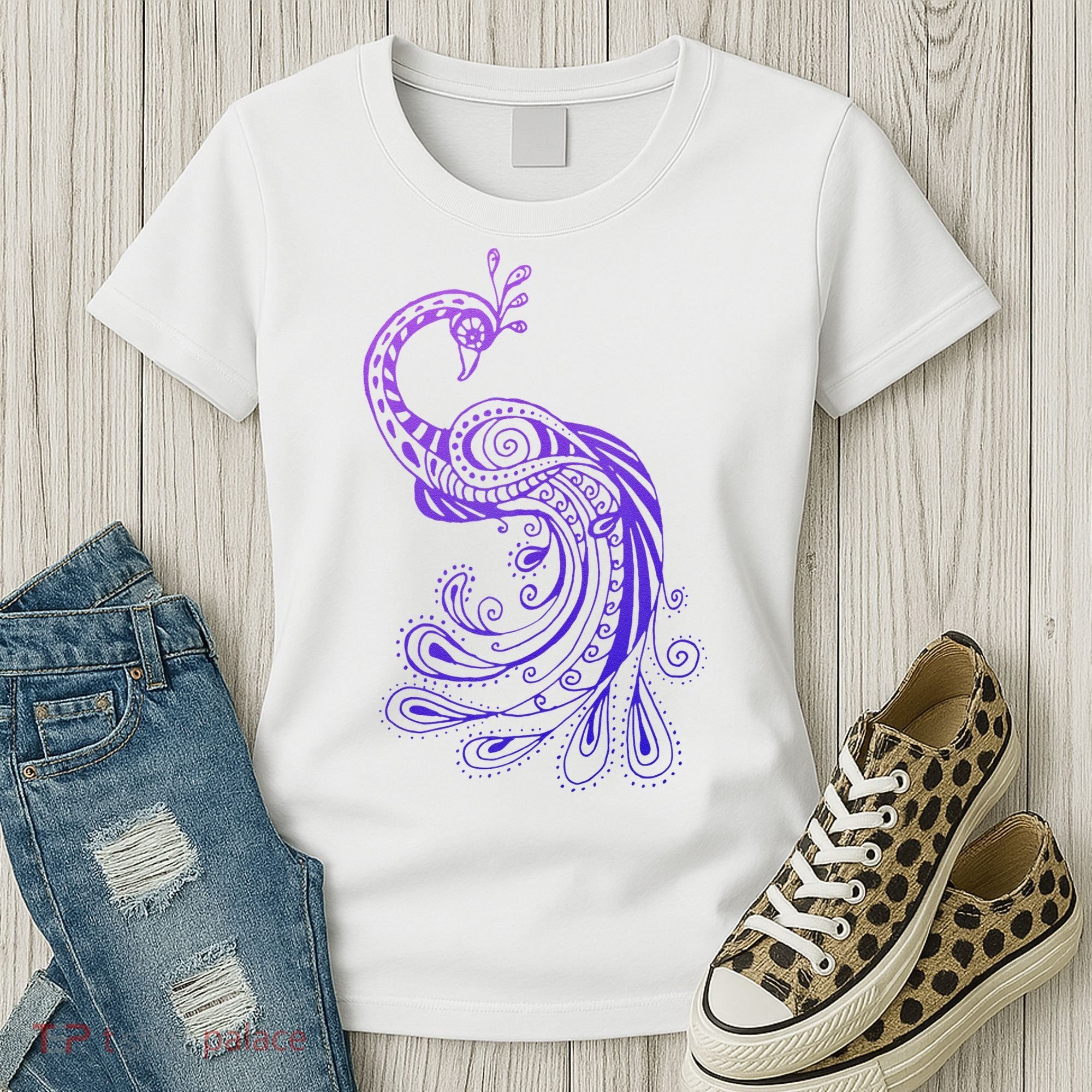 Galaxy Peacock Women's T-Shirt