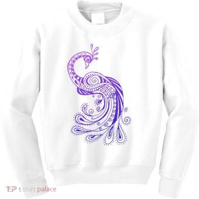 Galaxy Peacock Kids Sweatshirt