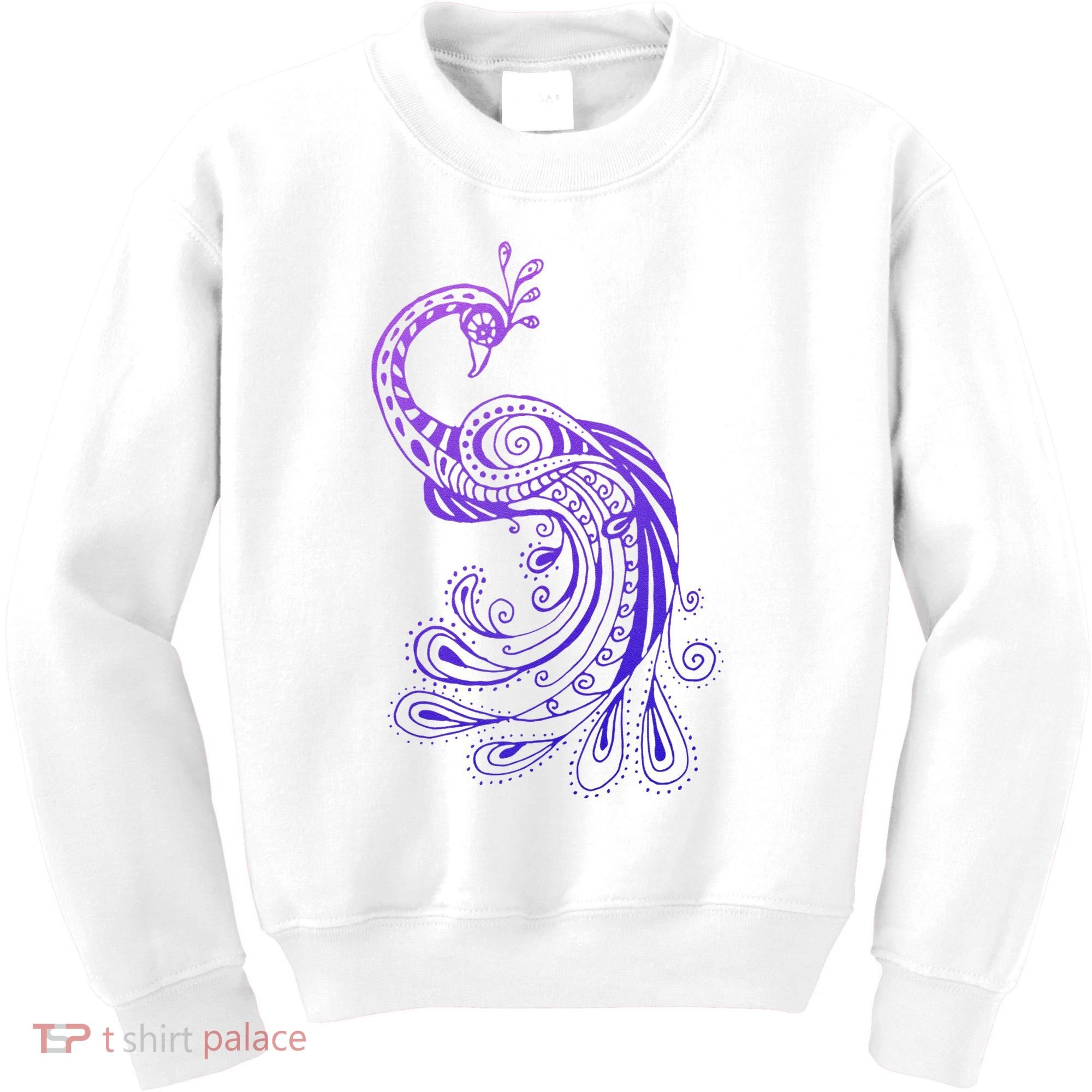 Galaxy Peacock Kids Sweatshirt