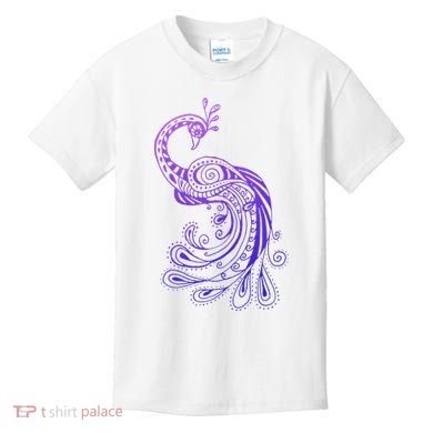 Galaxy Peacock Kids T-Shirt