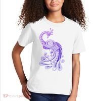 Galaxy Peacock Kids T-Shirt thumb 2