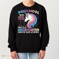 Goodbye Preschool Graduation Hello Kindergarten Prek Unicorn Women's Sweatshirt thumb 0