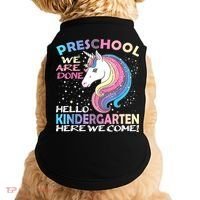 Goodbye Preschool Graduation Hello Kindergarten Prek Unicorn Doggie Tank thumb 0