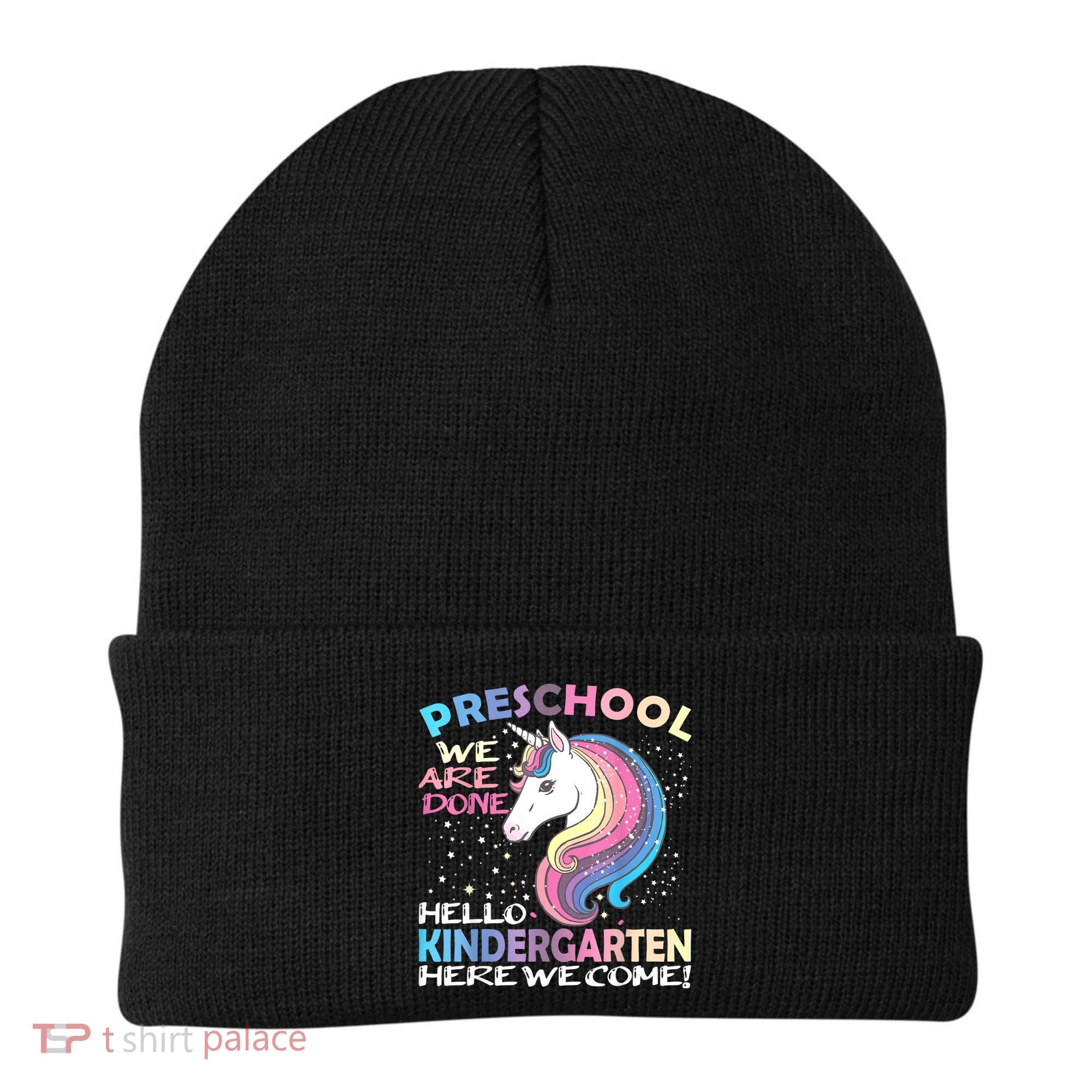 Goodbye Preschool Graduation Hello Kindergarten Prek Unicorn Beanie