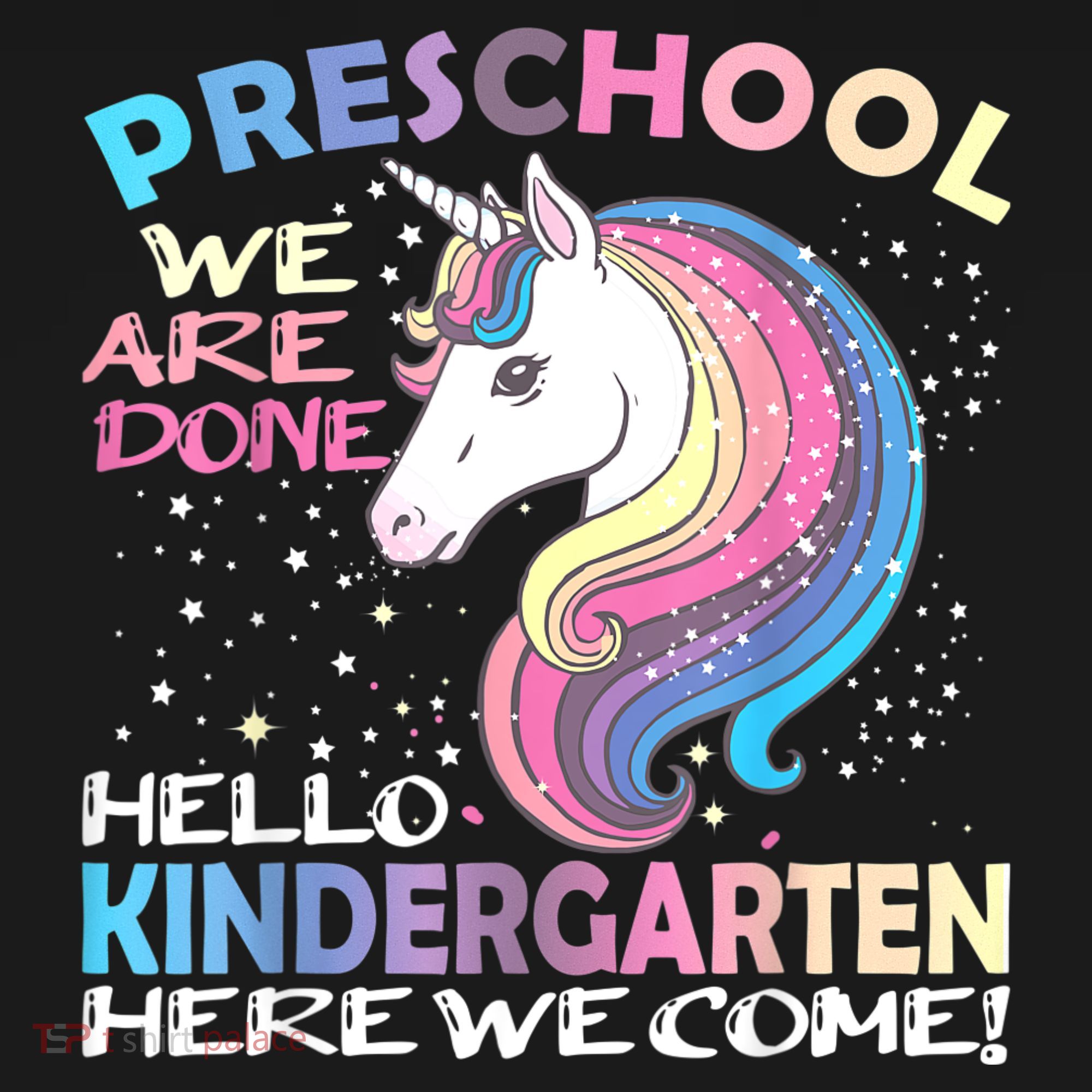 Goodbye Preschool Graduation Hello Kindergarten Prek Unicorn Women's Hoodie