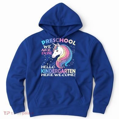 Goodbye Preschool Graduation Hello Kindergarten Prek Unicorn Hoodie