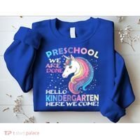 Goodbye Preschool Graduation Hello Kindergarten Prek Unicorn Sweatshirt thumb 2
