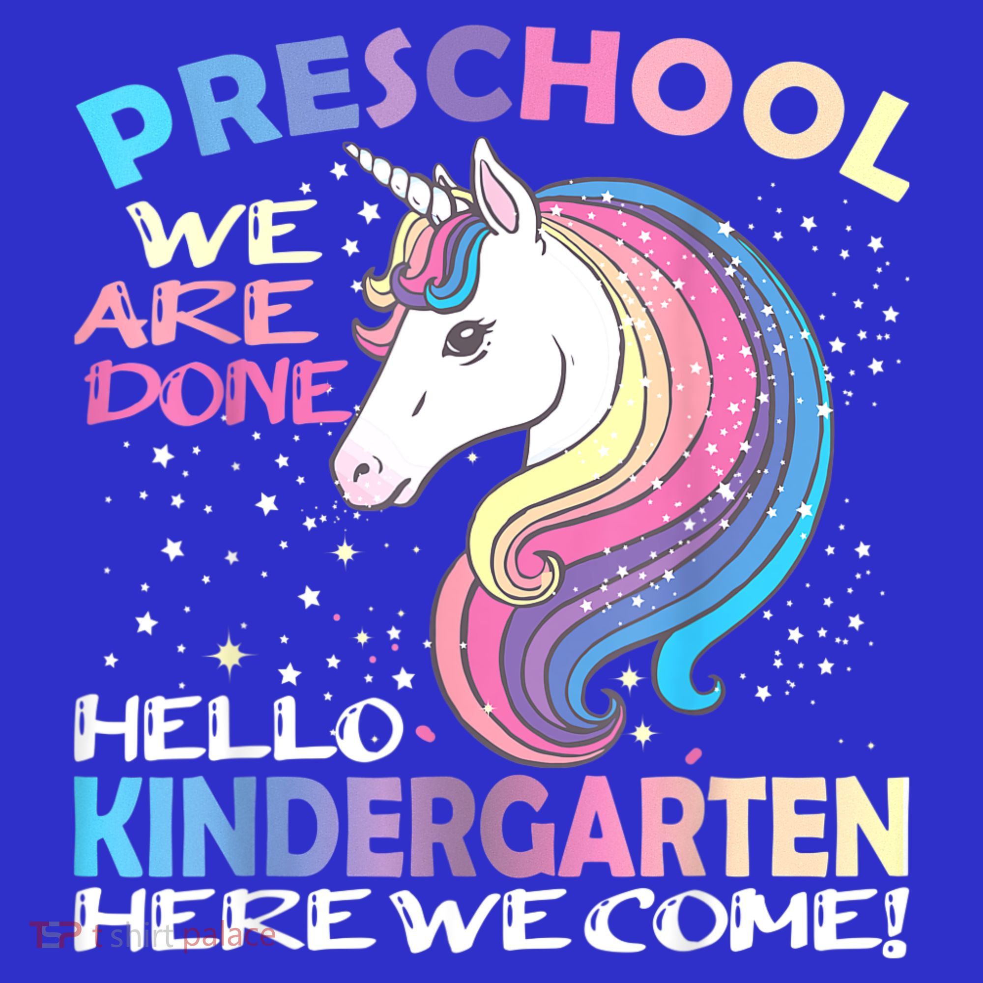 Goodbye Preschool Graduation Hello Kindergarten Prek Unicorn Women's Tank Top