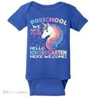 Goodbye Preschool Graduation Hello Kindergarten Prek Unicorn Baby Bodysuit thumb 0