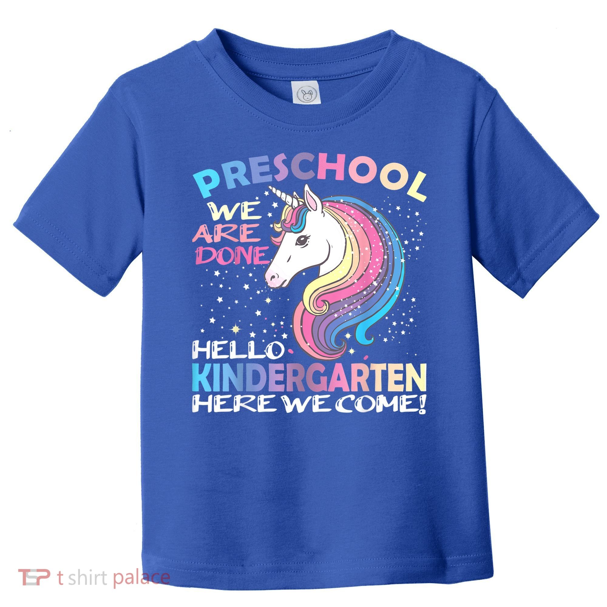 Goodbye Preschool Graduation Hello Kindergarten Prek Unicorn Toddler T-Shirt