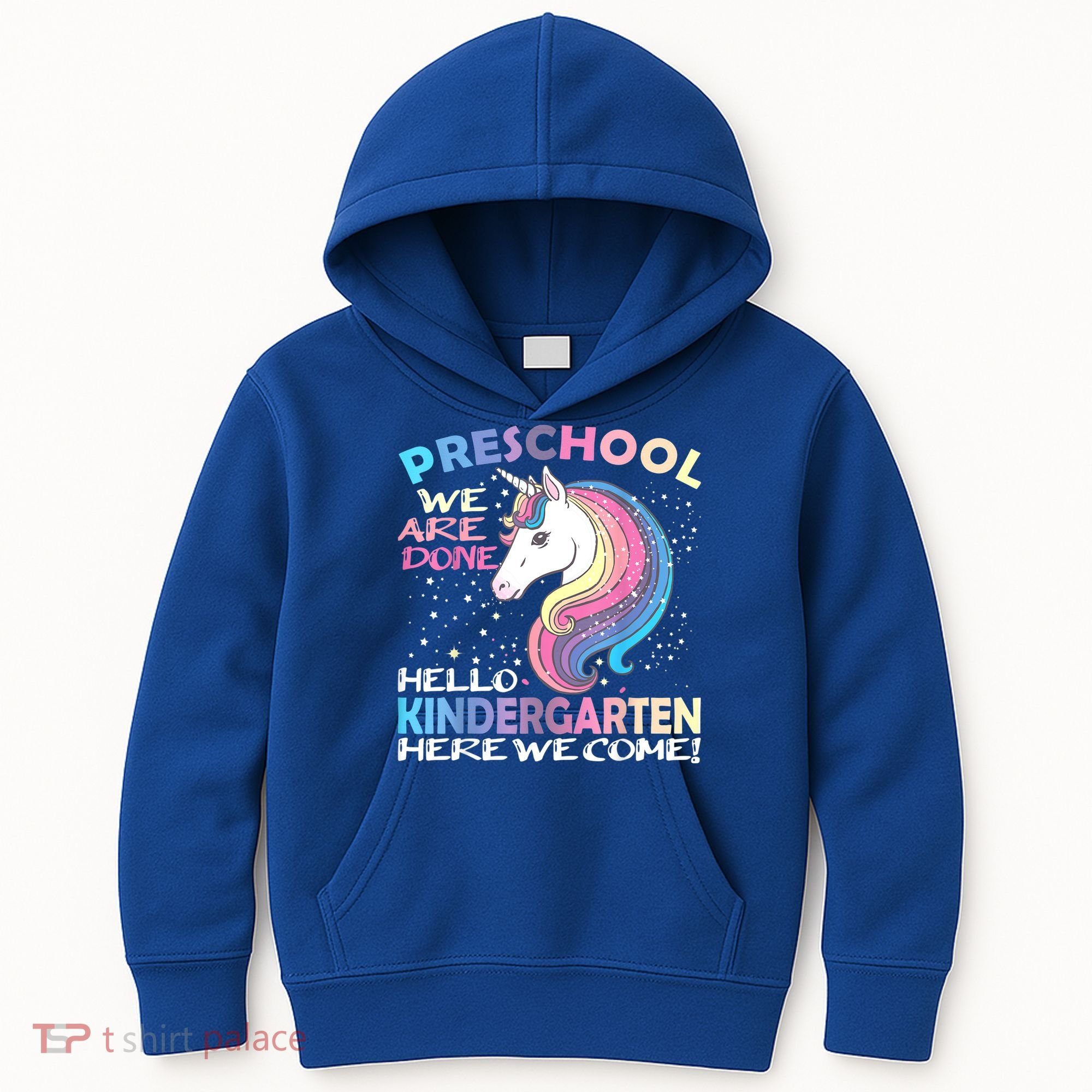Goodbye Preschool Graduation Hello Kindergarten Prek Unicorn Kids Hoodie
