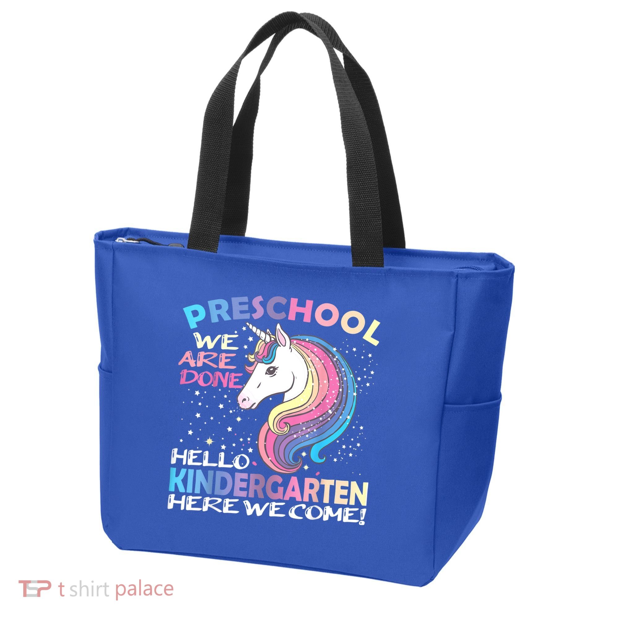 Goodbye Preschool Graduation Hello Kindergarten Prek Unicorn Tote Bag