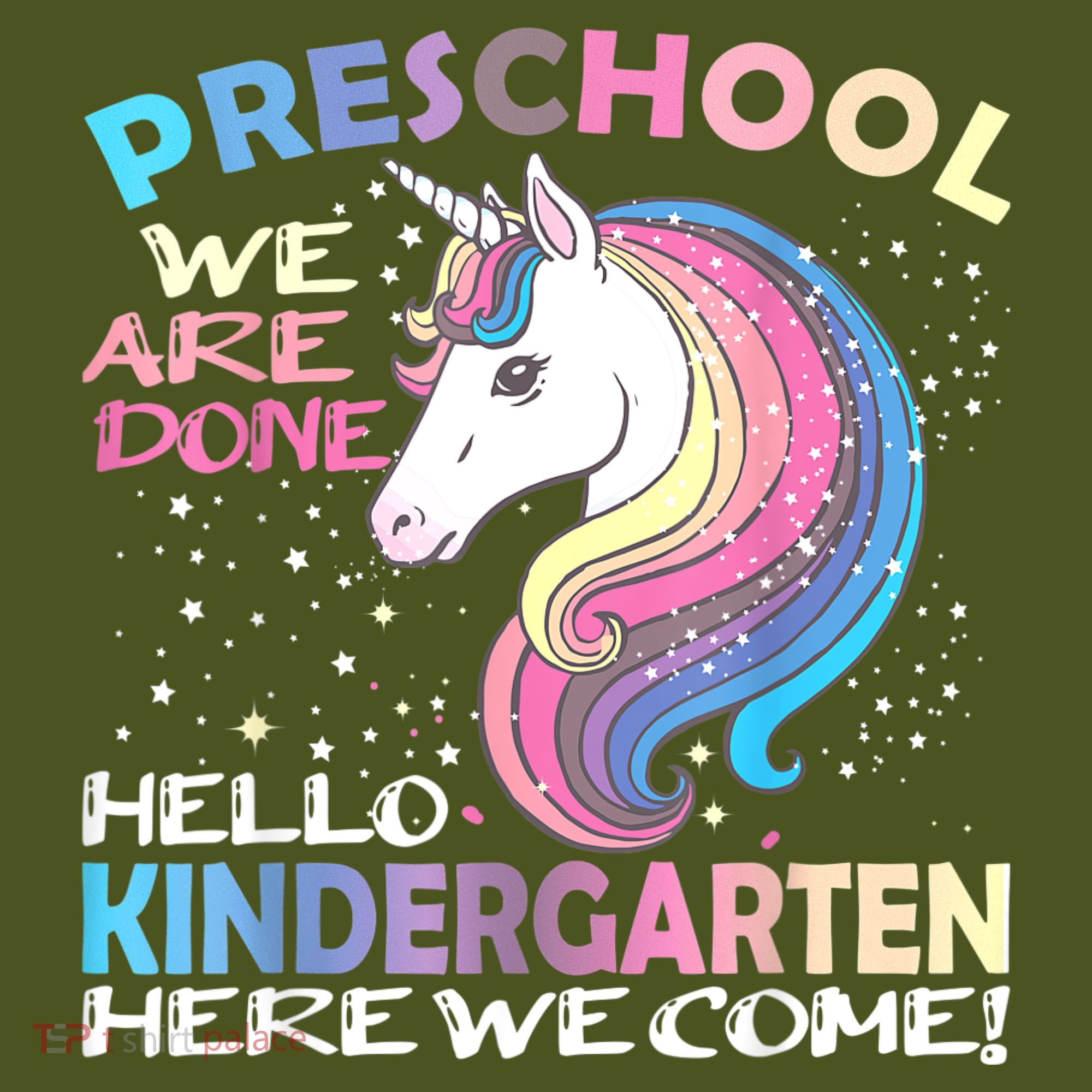 Goodbye Preschool Graduation Hello Kindergarten Prek Unicorn The Baniff Cuffed Pom Beanie