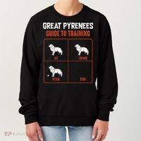 Great Pyrenees Guide To Training Funny Dog Pet Lover Women's Sweatshirt thumb 0