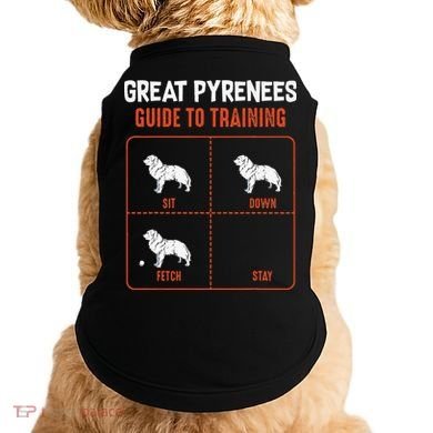 Great Pyrenees Guide To Training Funny Dog Pet Lover Doggie Tank