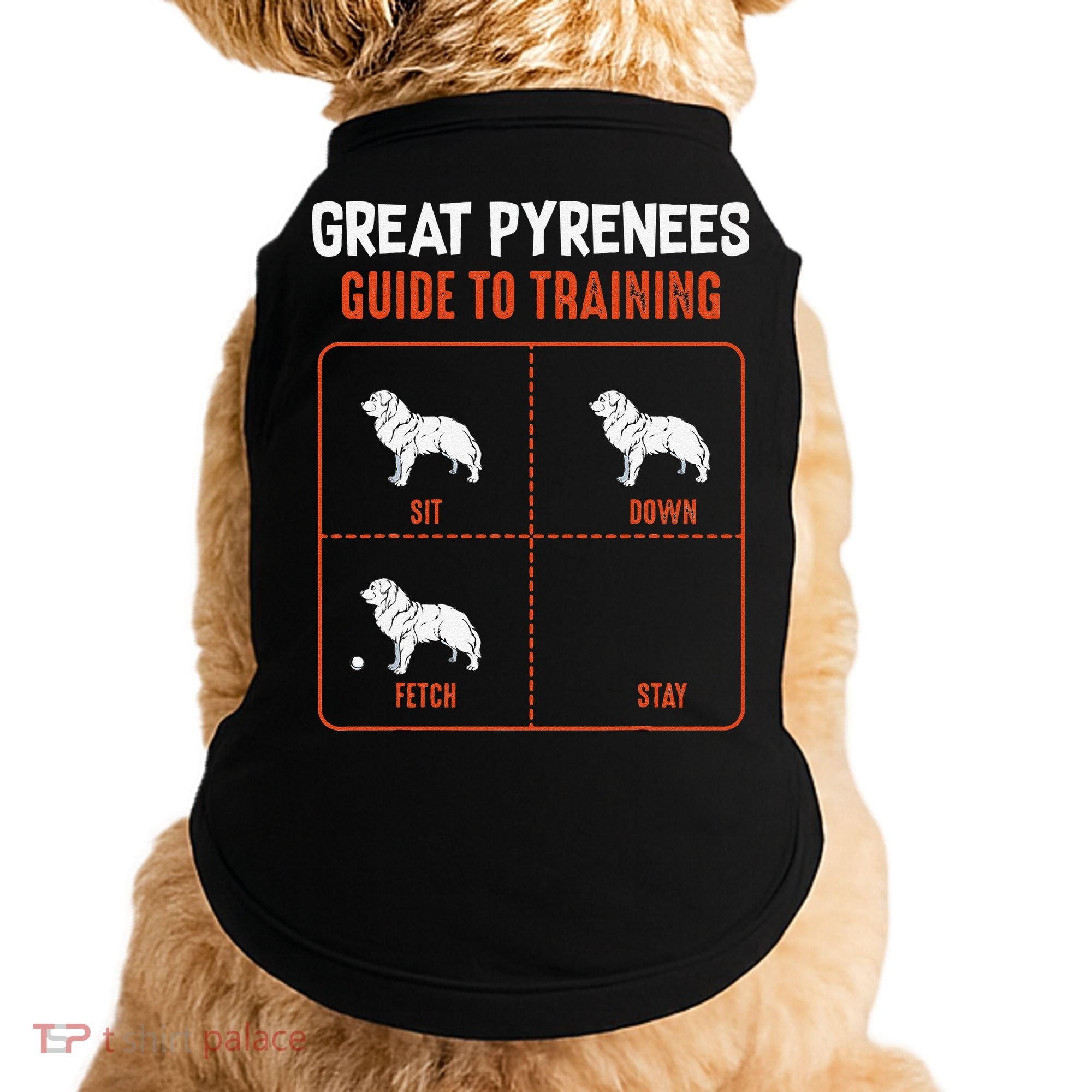 Great Pyrenees Guide To Training Funny Dog Pet Lover Doggie Tank