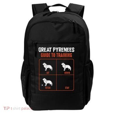 Great Pyrenees Guide To Training Funny Dog Pet Lover Backpack