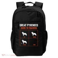 Great Pyrenees Guide To Training Funny Dog Pet Lover Backpack thumb 0