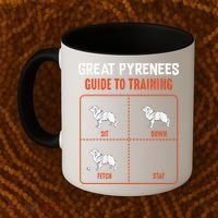 Great Pyrenees Guide To Training Funny Dog Pet Lover Coffee Mug thumb 2