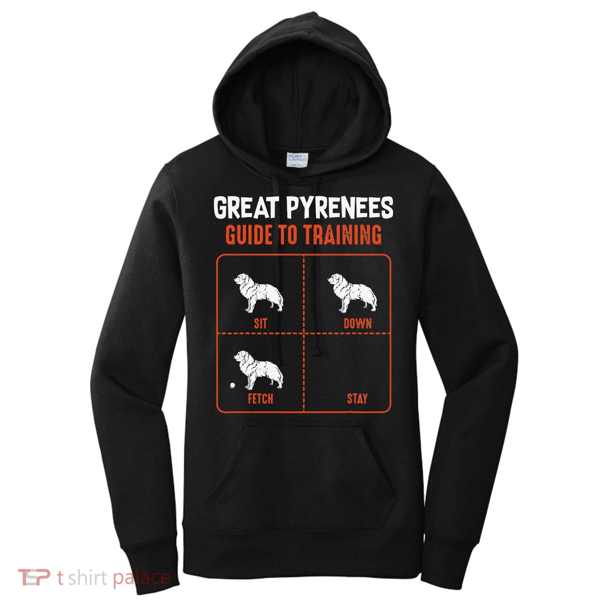 Great Pyrenees Guide To Training Funny Dog Pet Lover Women's Hoodie
