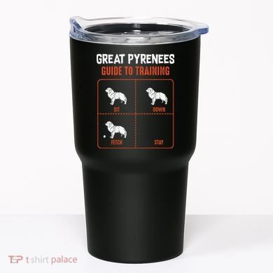 Great Pyrenees Guide To Training Funny Dog Pet Lover Tumbler