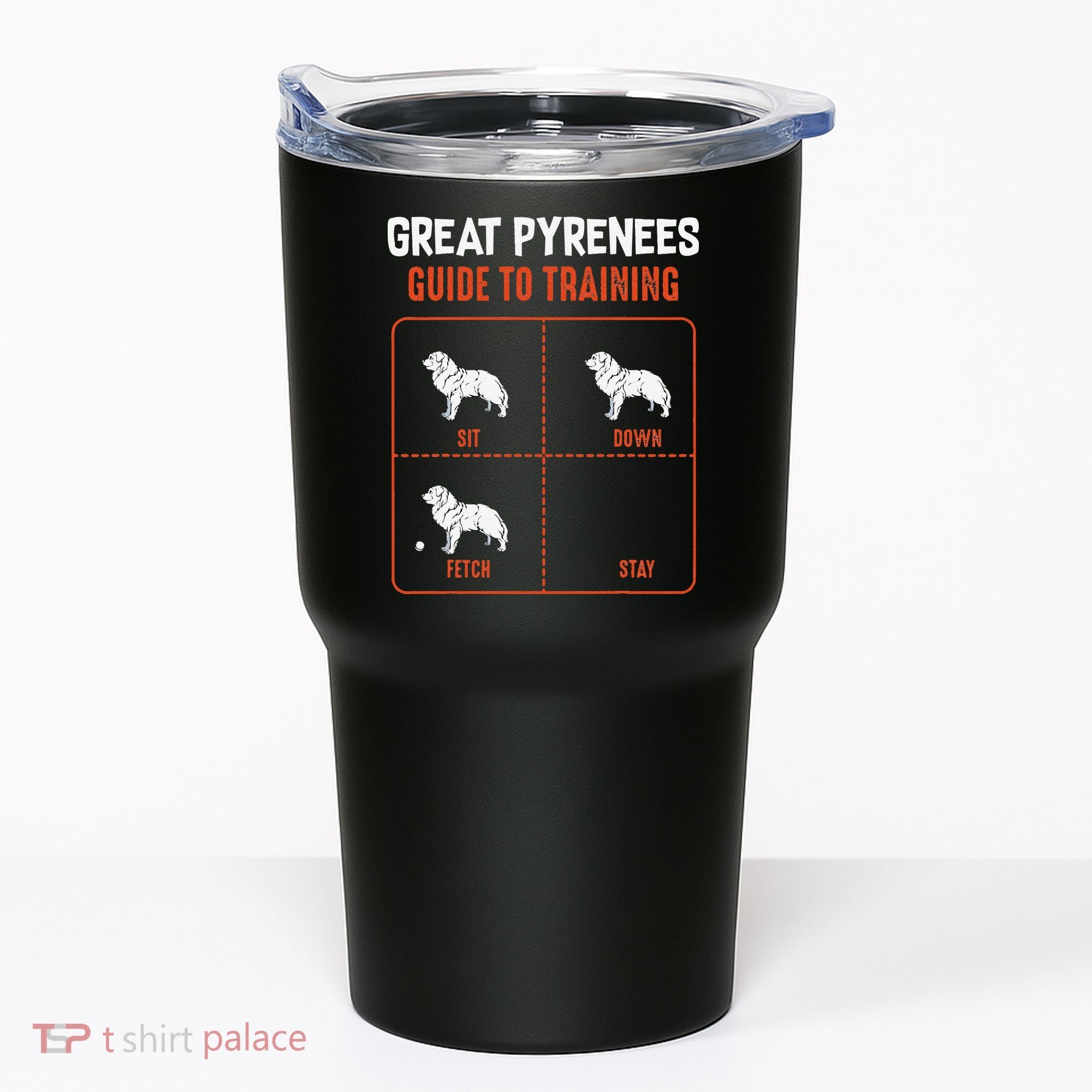 Great Pyrenees Guide To Training Funny Dog Pet Lover Tumbler