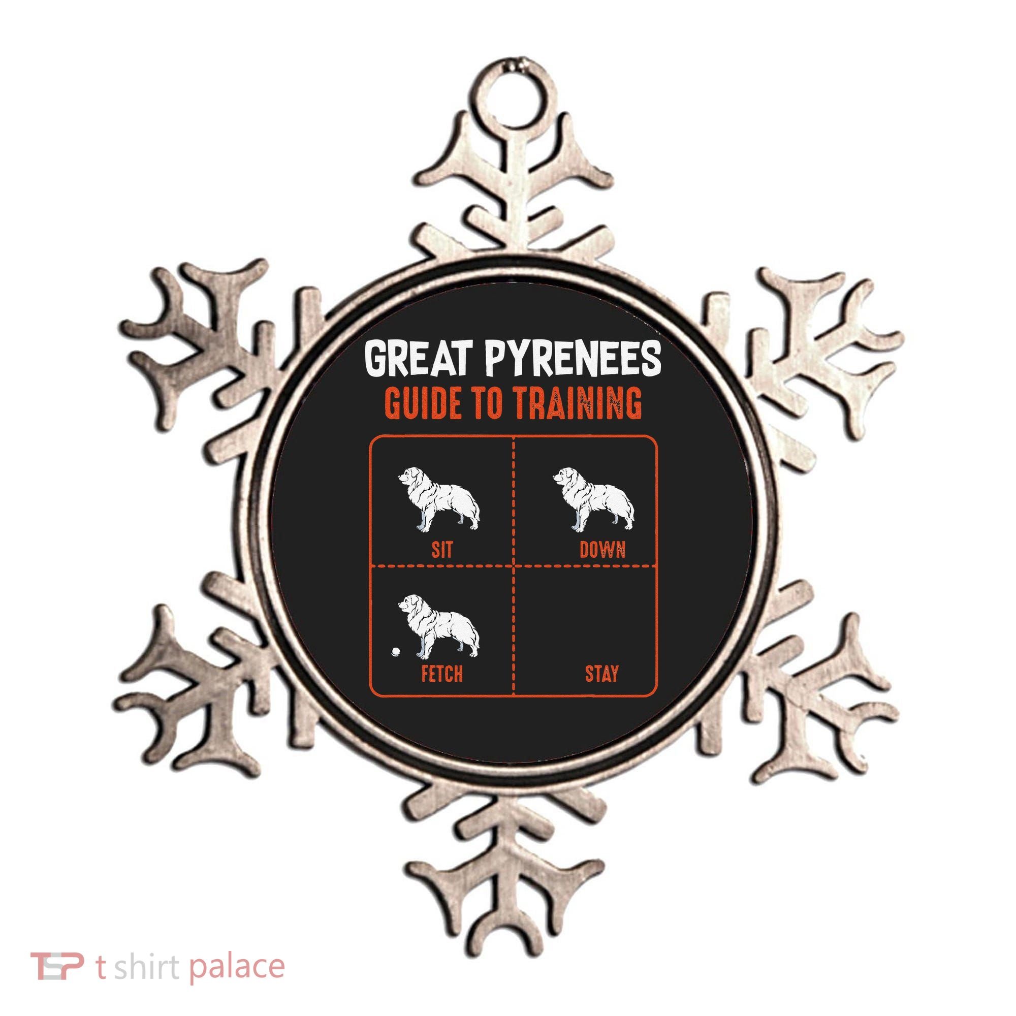 Great Pyrenees Guide To Training Funny Dog Pet Lover Ornament