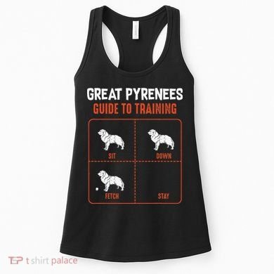 Great Pyrenees Guide To Training Funny Dog Pet Lover Women's Tank Top