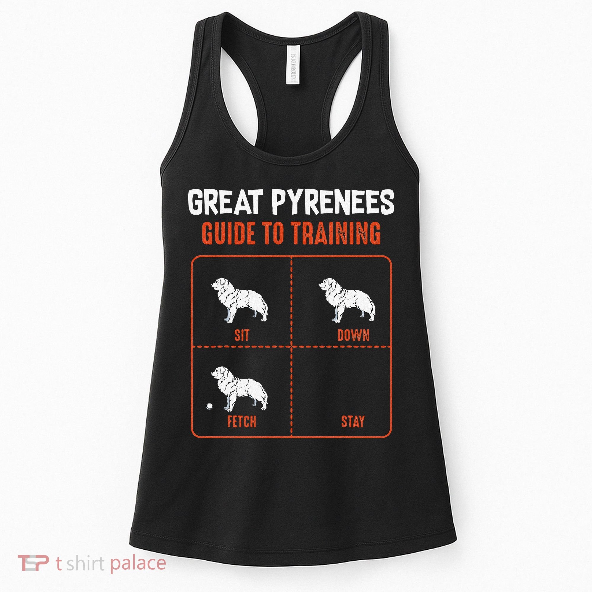Great Pyrenees Guide To Training Funny Dog Pet Lover Women's Tank Top