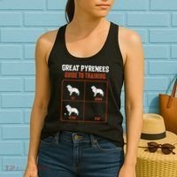 Great Pyrenees Guide To Training Funny Dog Pet Lover Women's Tank Top thumb 2