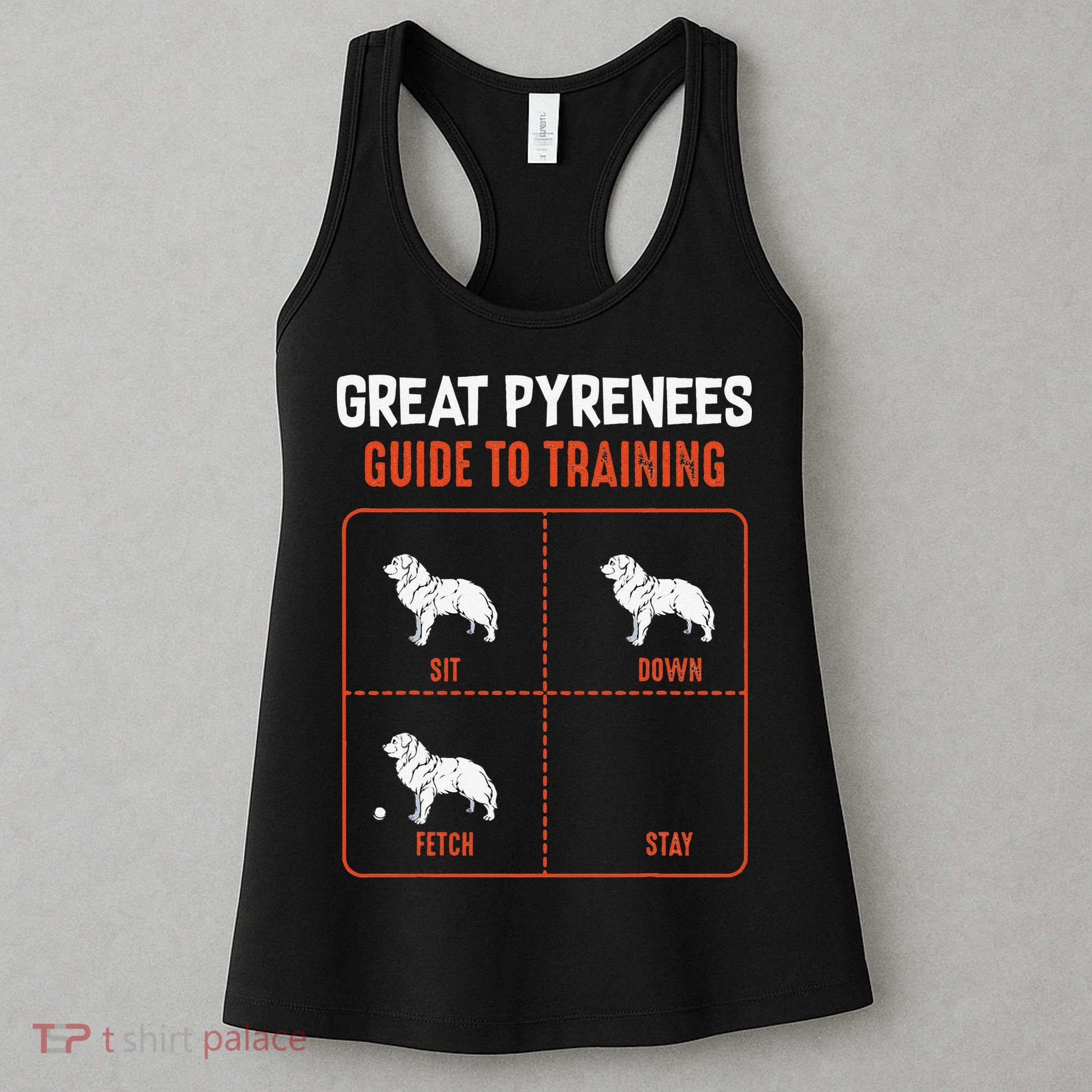 Great Pyrenees Guide To Training Funny Dog Pet Lover Women's Tank Top