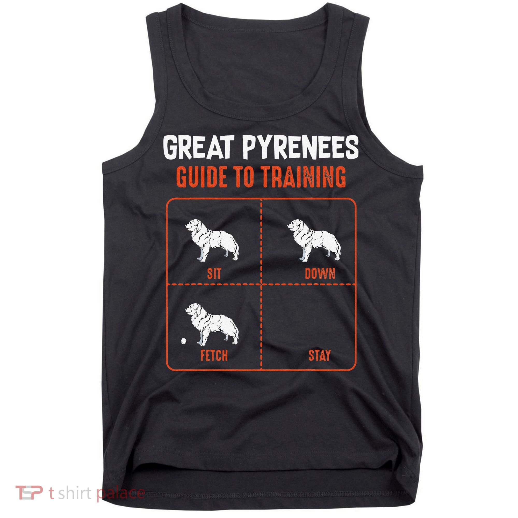Great Pyrenees Guide To Training Funny Dog Pet Lover Tank Top