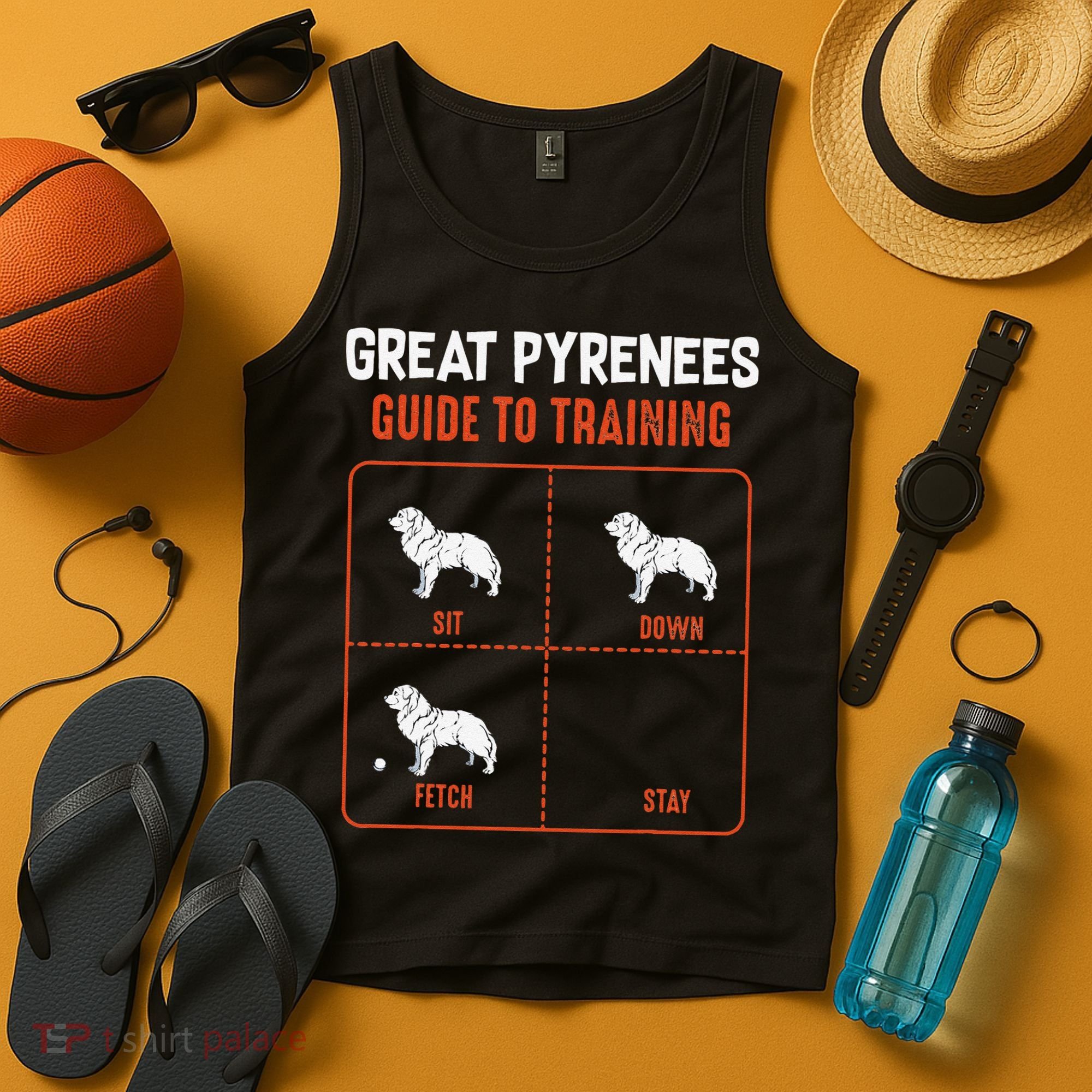 Great Pyrenees Guide To Training Funny Dog Pet Lover Tank Top