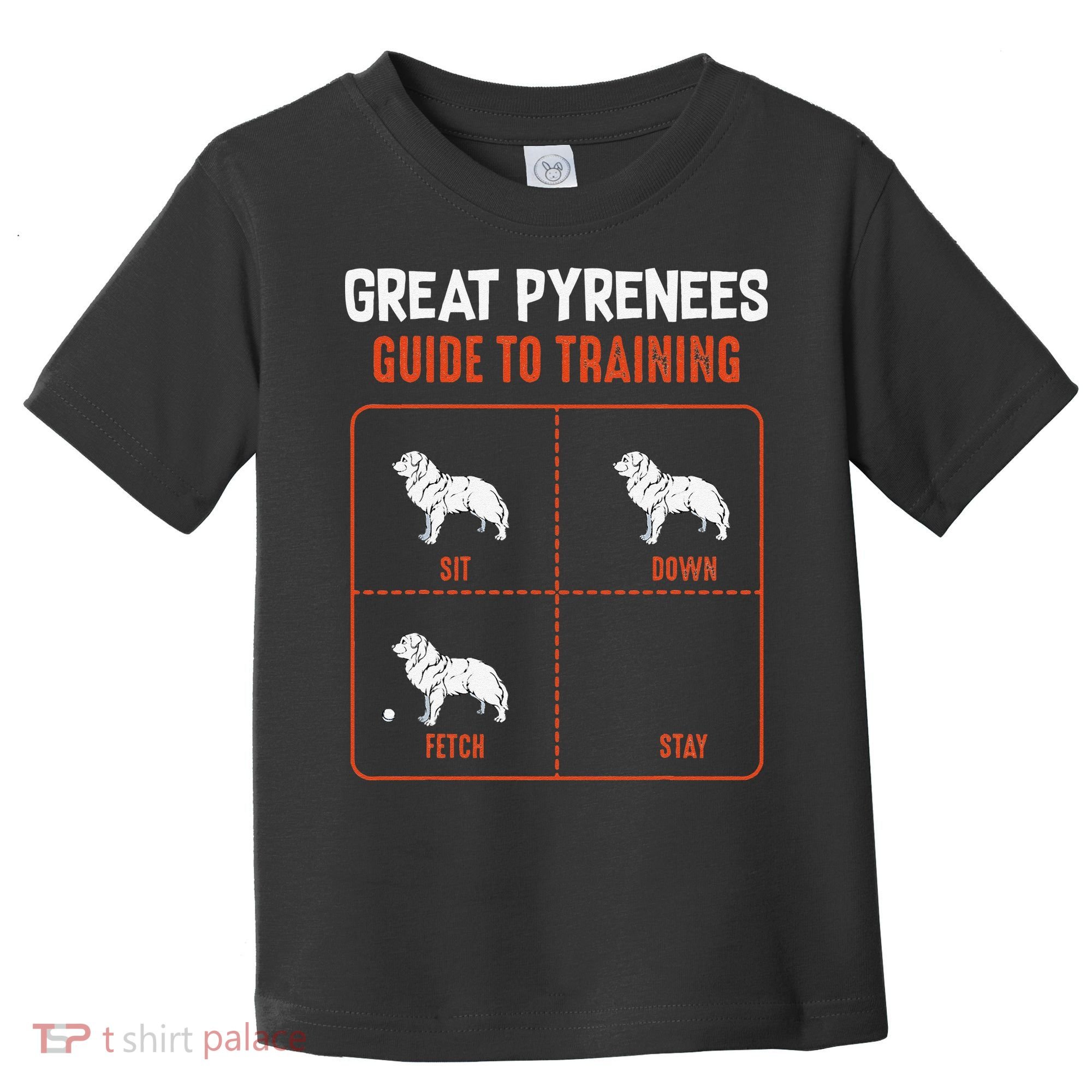Great Pyrenees Guide To Training Funny Dog Pet Lover Toddler T-Shirt