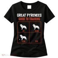 Great Pyrenees Guide To Training Funny Dog Pet Lover Women's T-Shirt thumb 0