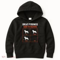 Great Pyrenees Guide To Training Funny Dog Pet Lover Kids Hoodie thumb 0