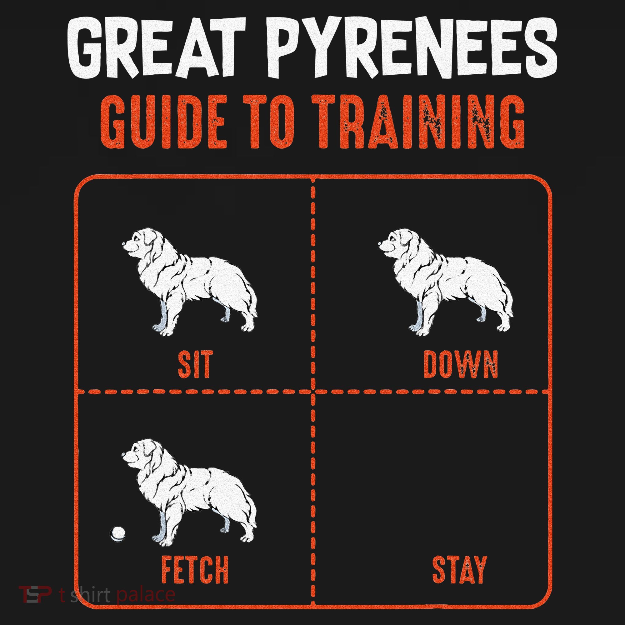 Great Pyrenees Guide To Training Funny Dog Pet Lover Kids Hoodie