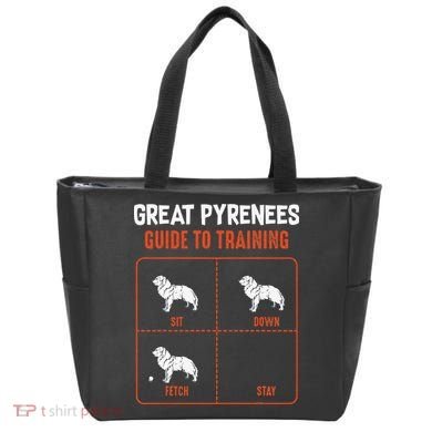 Great Pyrenees Guide To Training Funny Dog Pet Lover Tote Bag