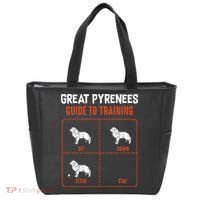 Great Pyrenees Guide To Training Funny Dog Pet Lover Tote Bag thumb 0