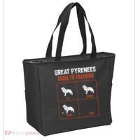 Great Pyrenees Guide To Training Funny Dog Pet Lover Tote Bag thumb 2